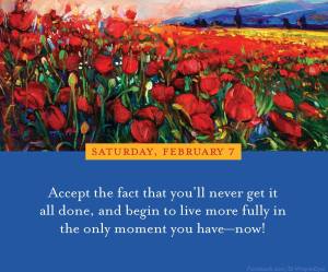 Live in the Moment by Dr. Wayne D. Dyer